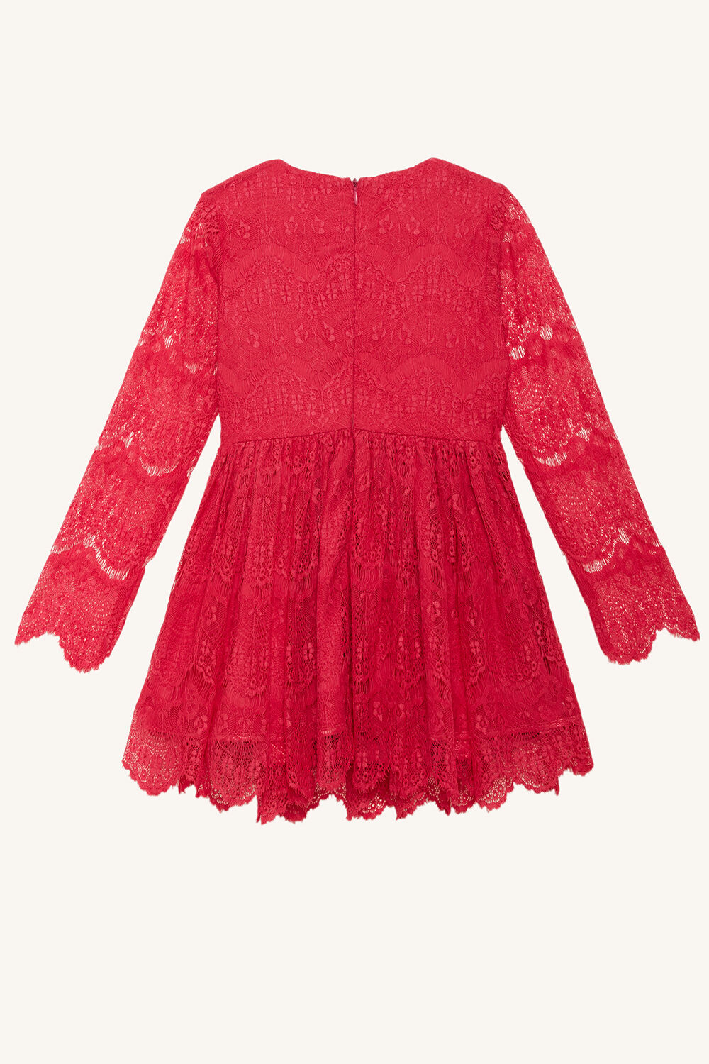 Junior Girl Gertrude Lace Dress in Pink