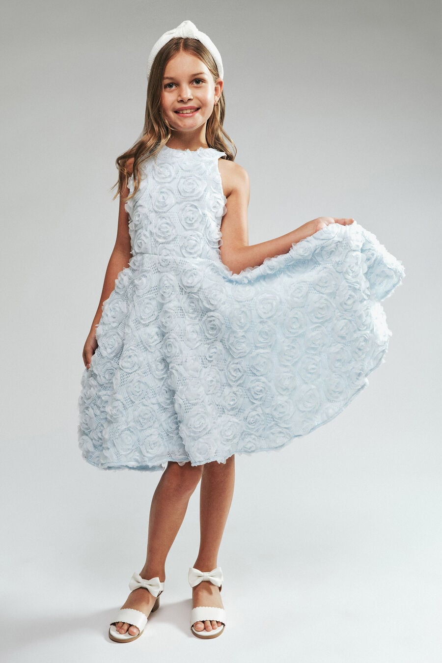 Girls Emily Rosette Dress