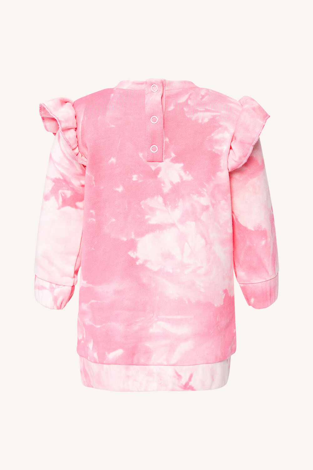 BABY GIRL TIE DYE MINI SWEATER DRESS in colour PINK T DYE
