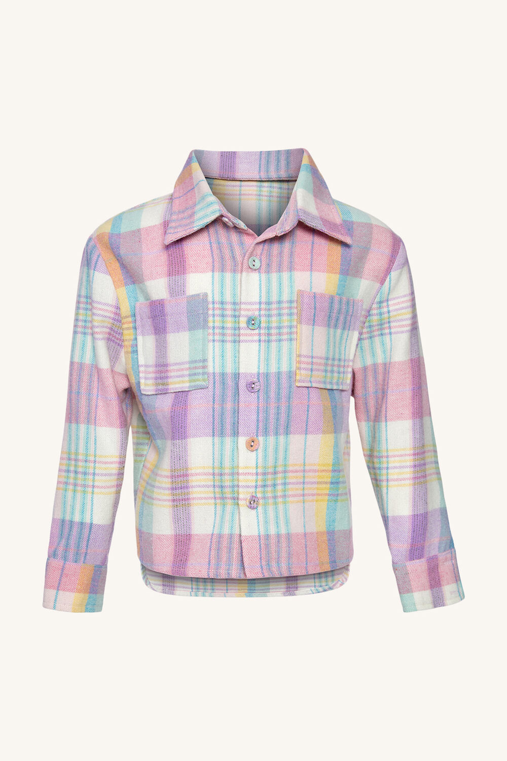 Girls CHECK OVERSIZED SHIRT in colour CANDY CHECK