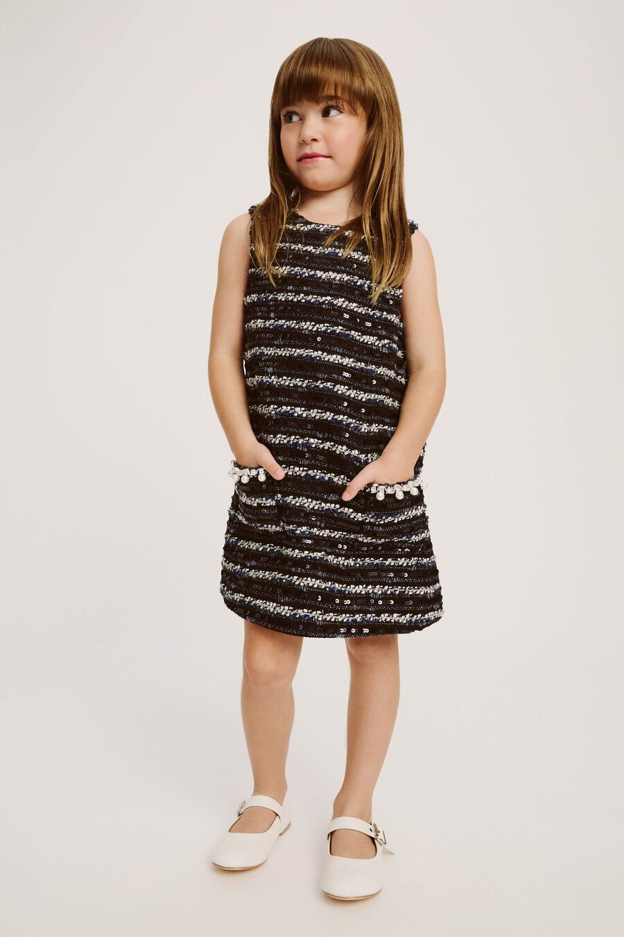 Girls Lana Boucle Dress