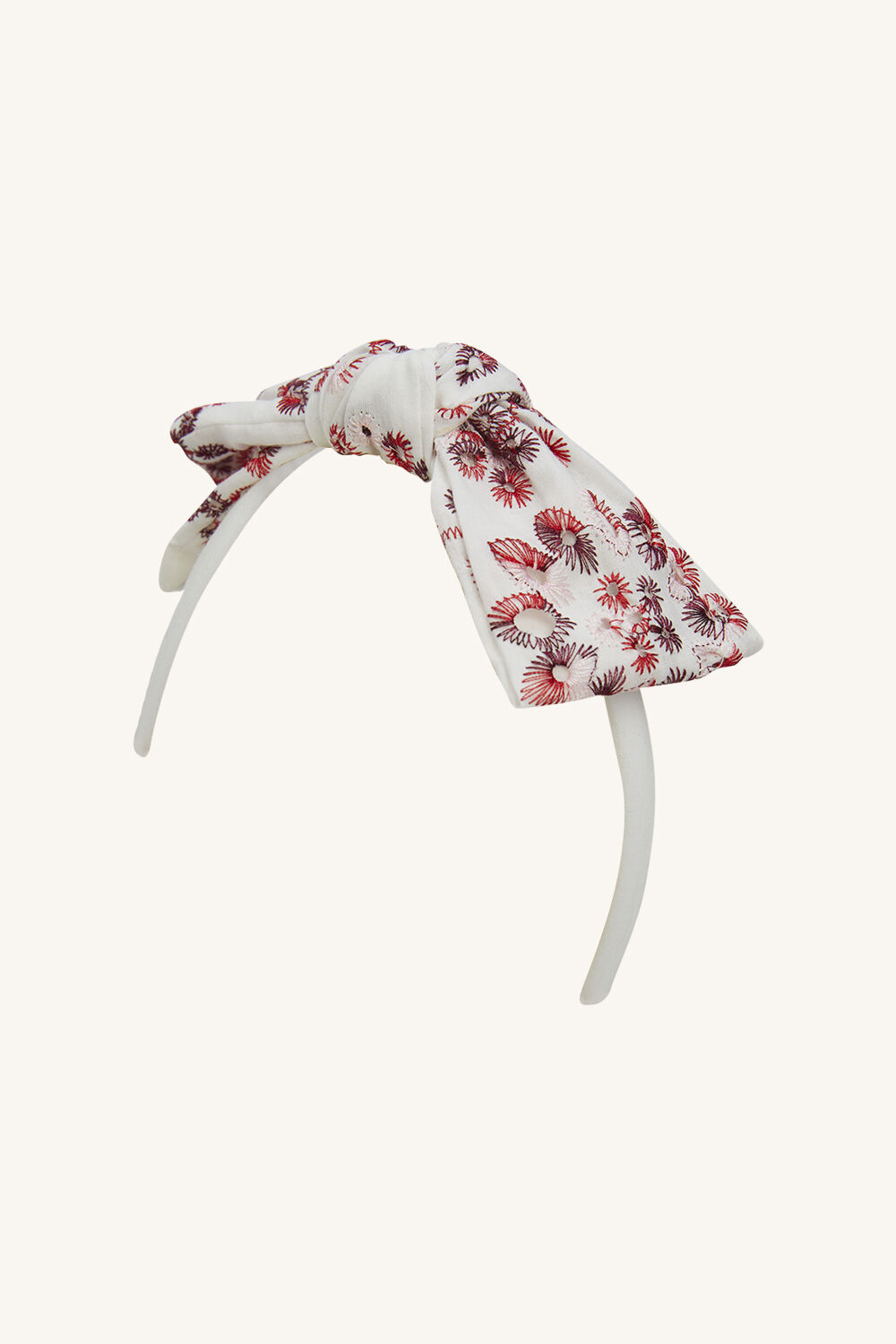 GIRLS AMELIA TIE HEAD BAND in colour POINSETTIA
