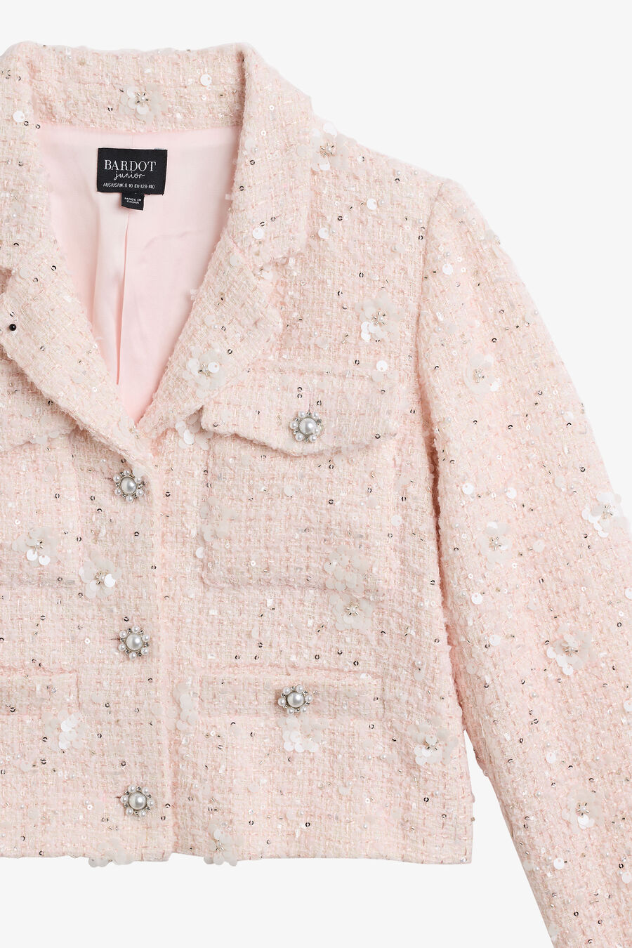 YVE BOUCLE BLAZER in colour Soft Pink