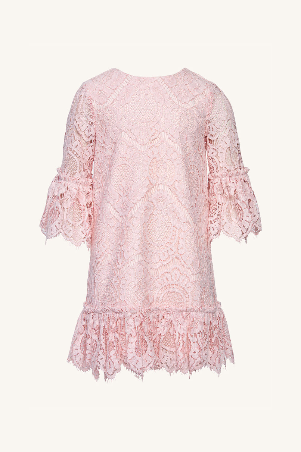 Girls OLIVIA LACE DRESS in colour METEORITE
