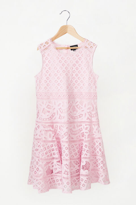 GIRL ELISE LACE DRESS in colour MOOD INDIGO
