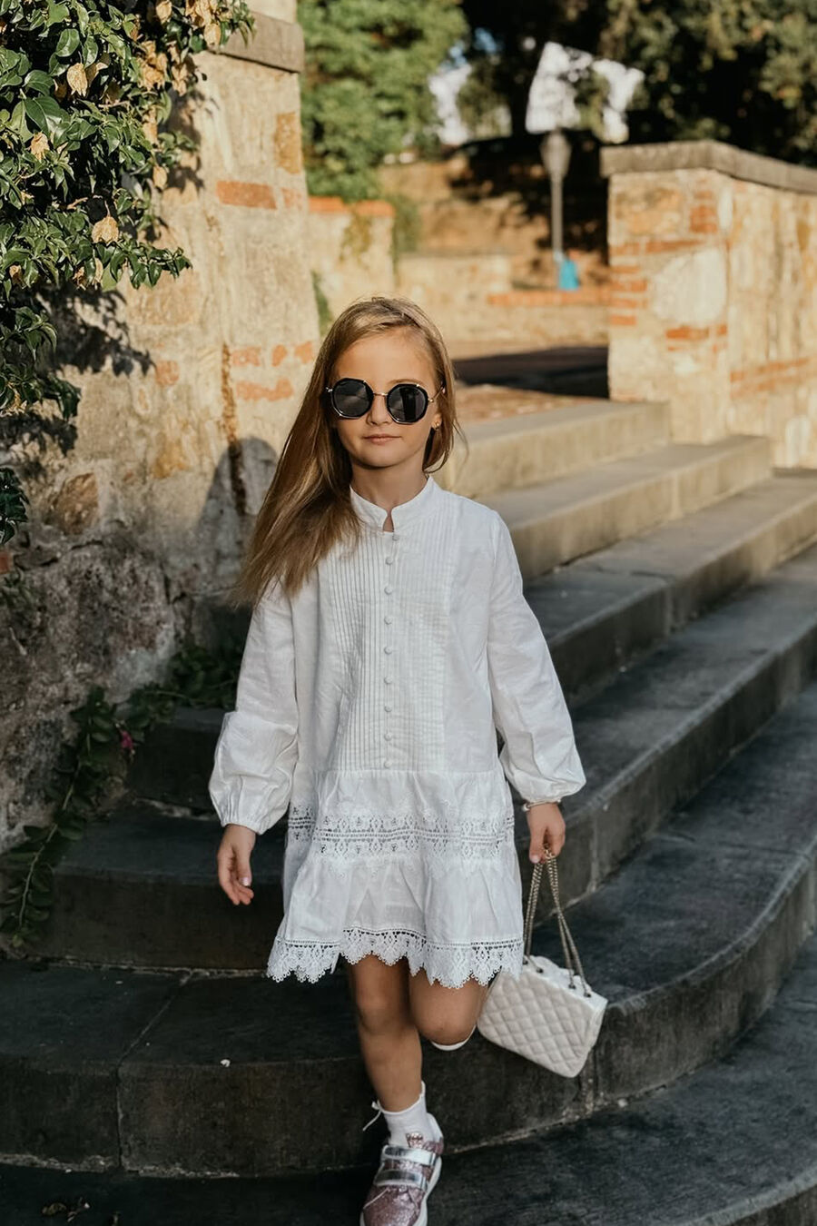 Girls Anais Mini Shirt Dress