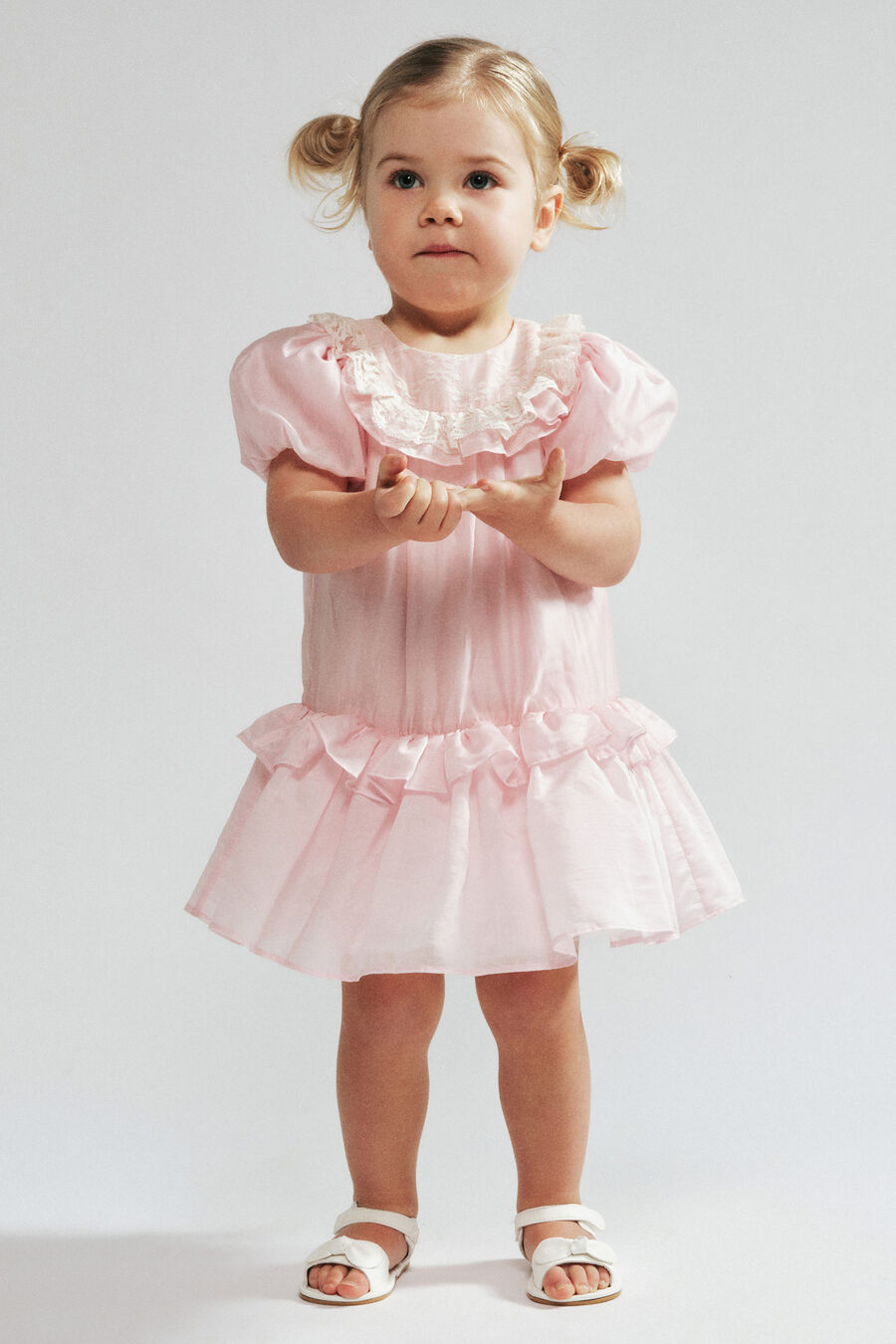 Baby Girl Gemma Lace Trim Dress