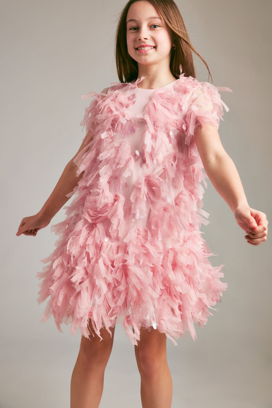 Girls Mallory Tiered Dress