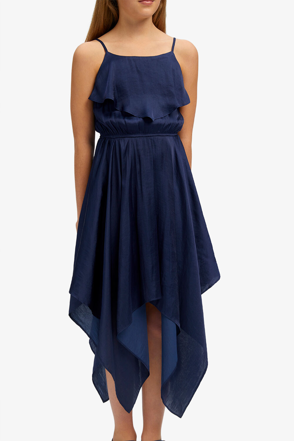 ADDY HANKY DRESS in colour MARITIME BLUE