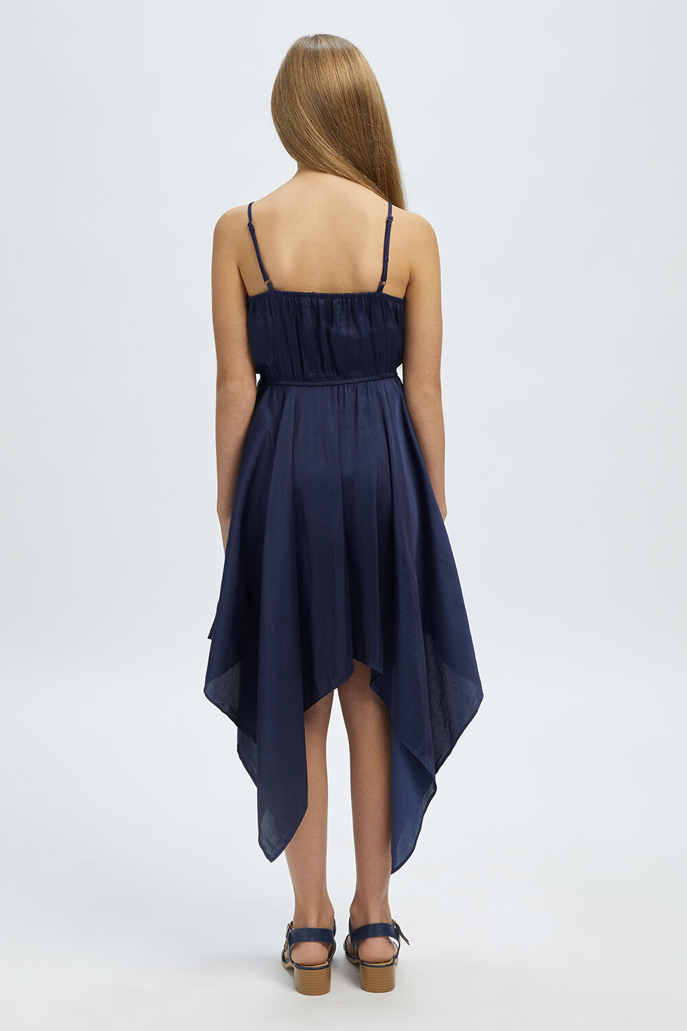 ADDY HANKY DRESS in colour MARITIME BLUE
