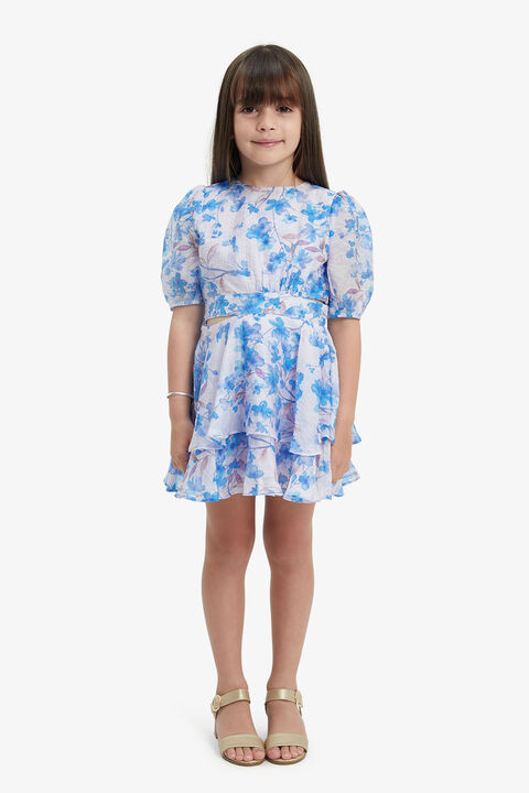 CARLY MINI DRESS in colour BLOSSOM
