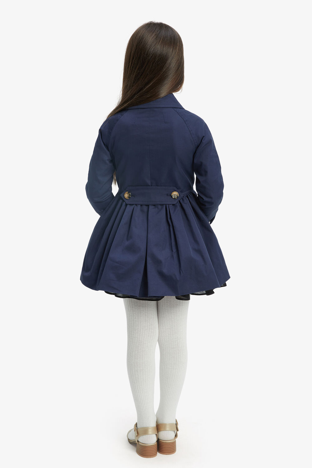 GIRLS MIA CLASSIC TRENCH in colour BLACK IRIS