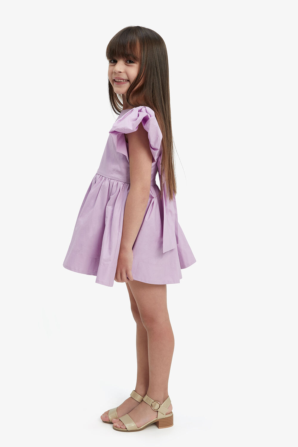 LANAI POPLIN DRESS in colour LILAC CHIFFON