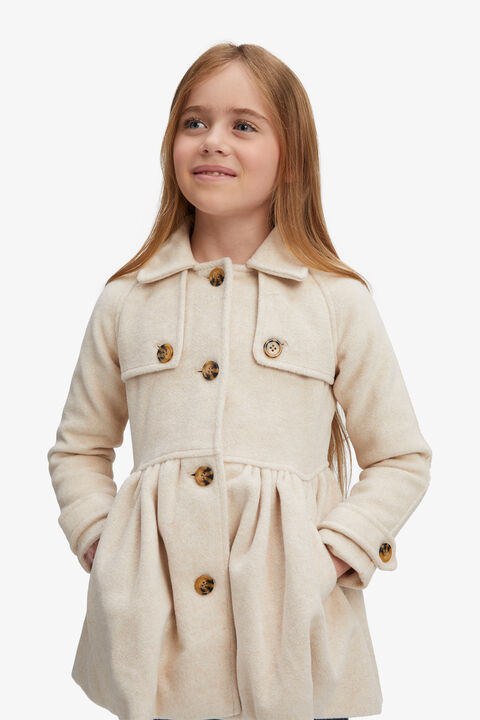 GIRLS TIA TRENCH COAT in colour WHITE SWAN