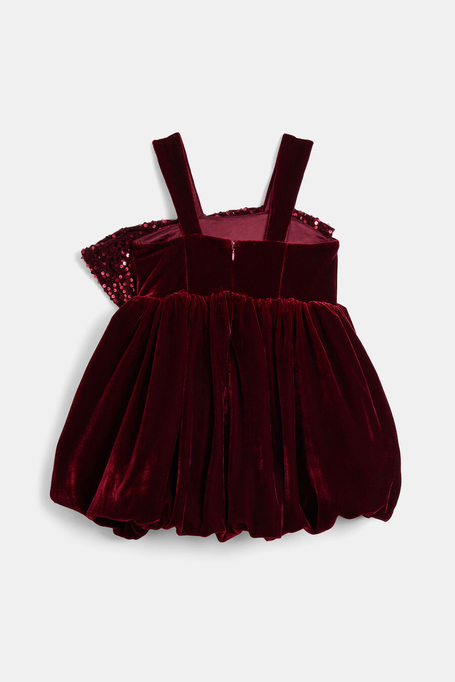 Girls Kirrily Velour Bow Dress