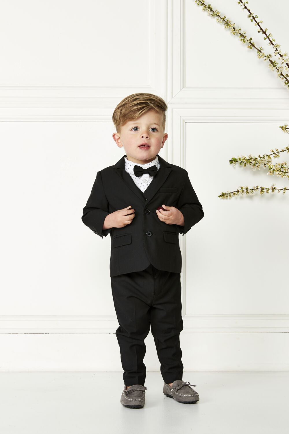 Baby Boy Oscar Suit Jacket in Jetblack