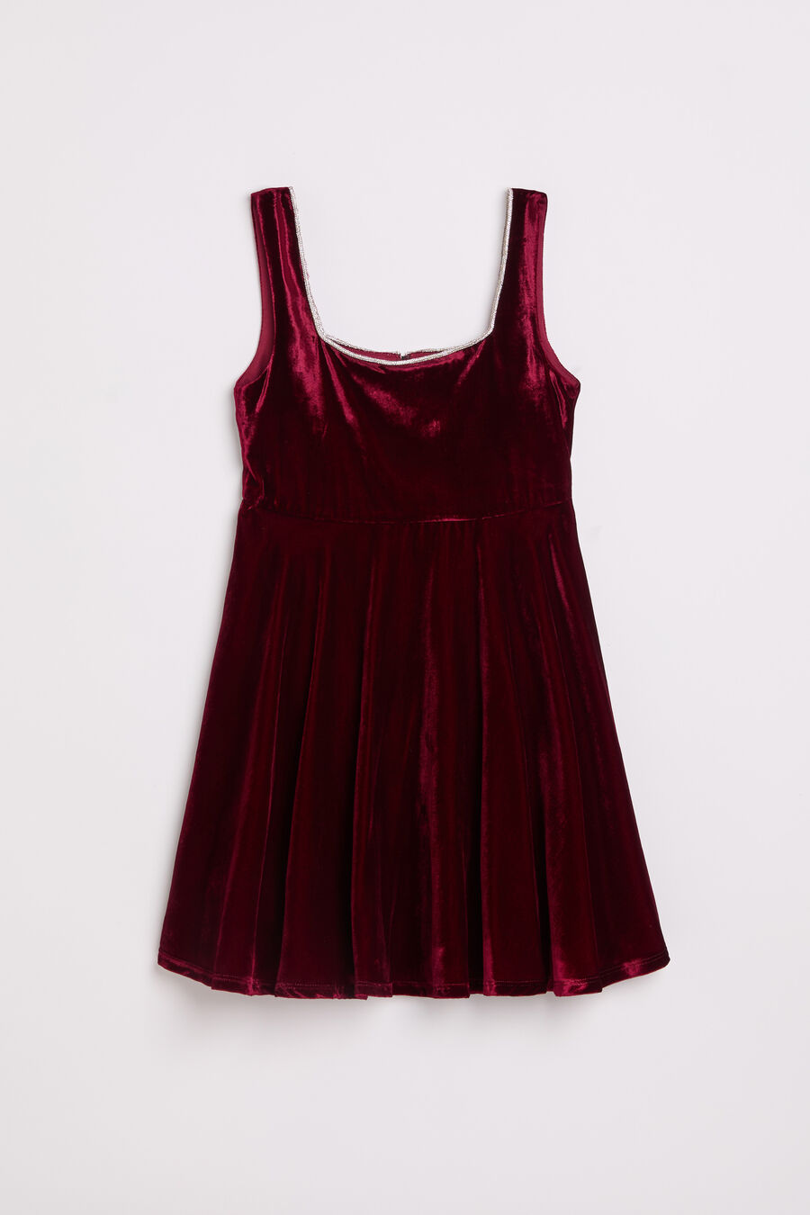 Girls Gracie Velour Mini Dress