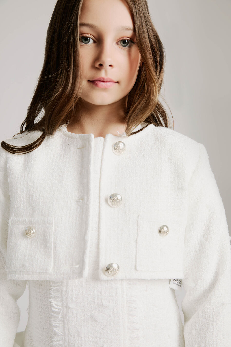 Girls Sutton Boucle Crop Jacket