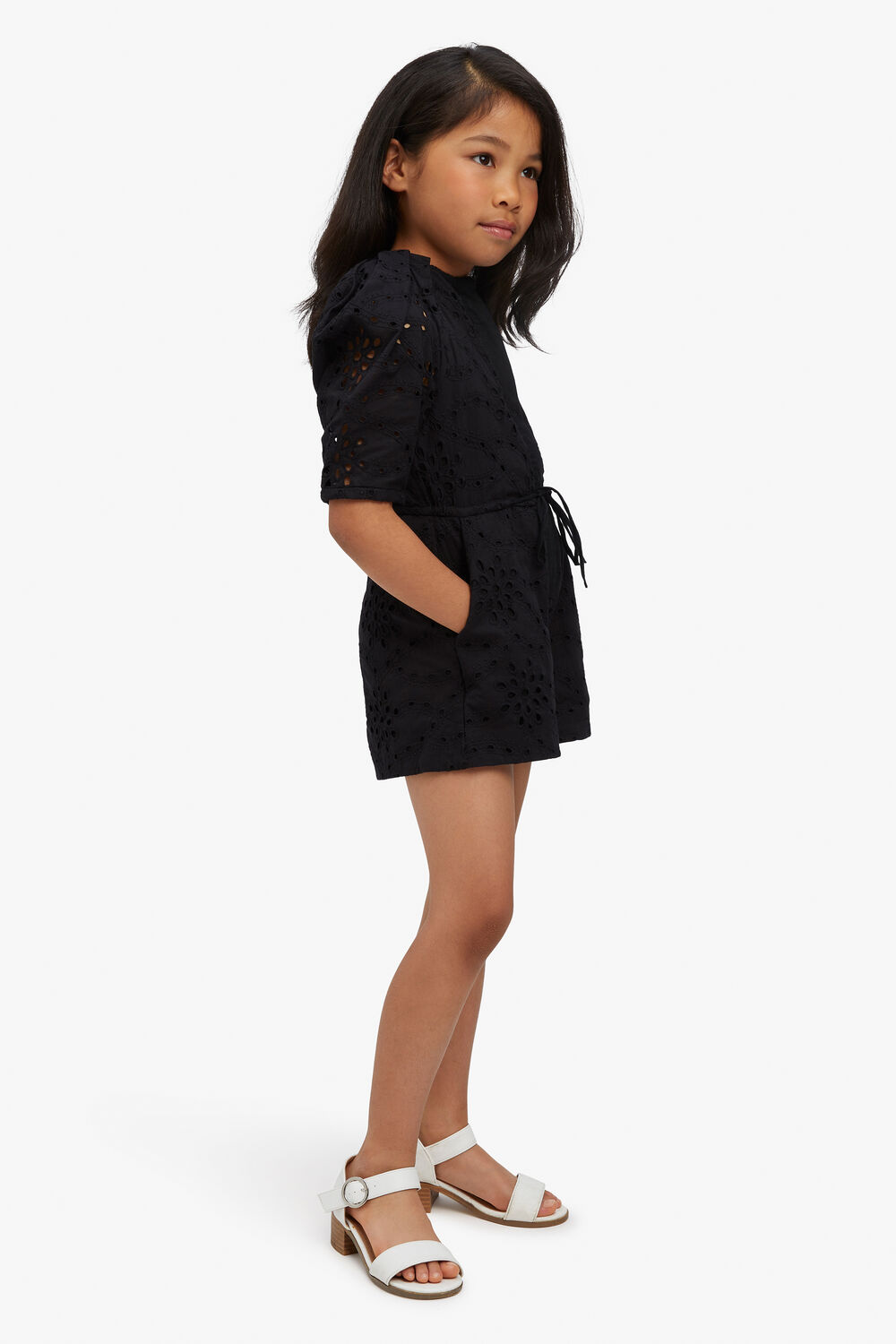 GIRLS THE PUFF PLAYSUIT  in colour CAVIAR