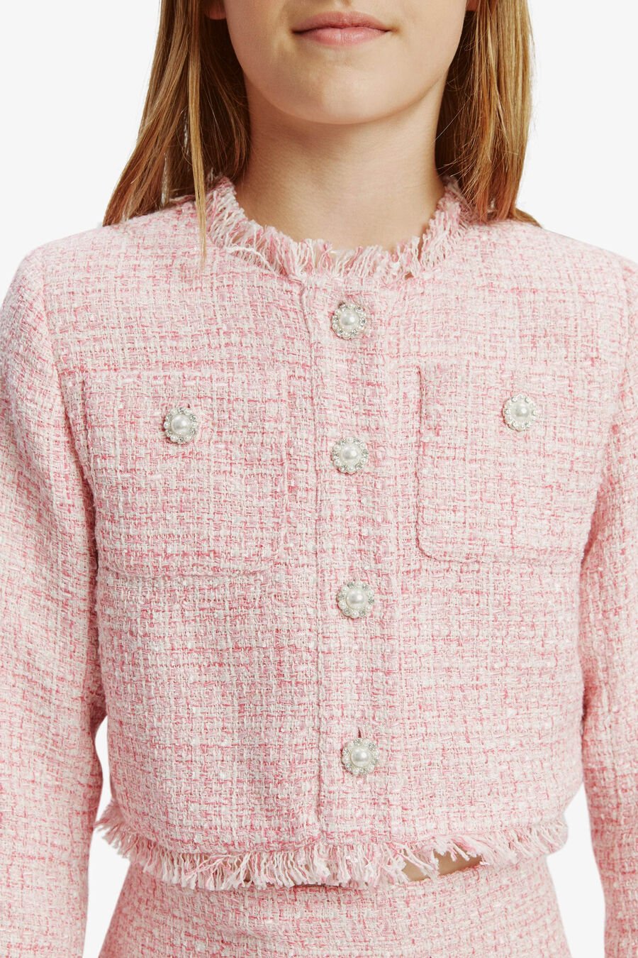 MISCHA BOUCLE JACKET in colour PINK ICING