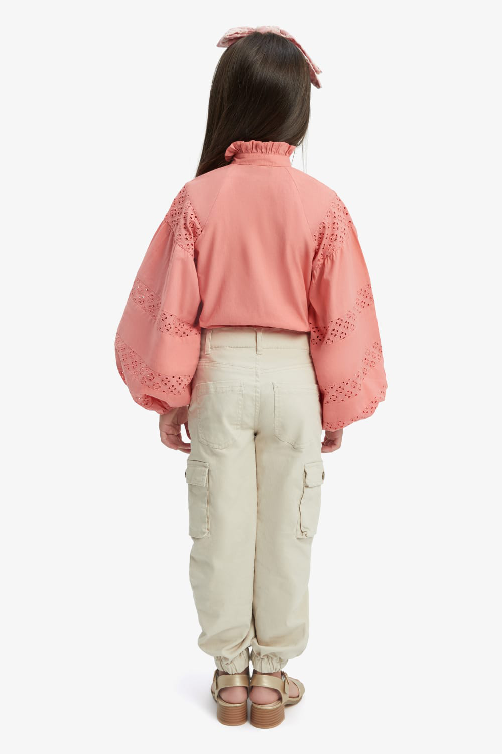 CHARLISE SPLICED BLOUSE in colour ORANGEADE