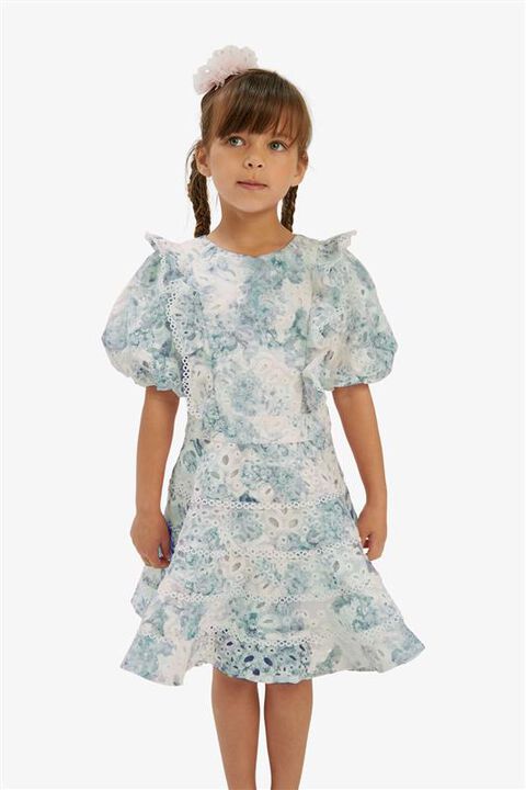 ANNIKA MINI DRESS in colour MOOD INDIGO