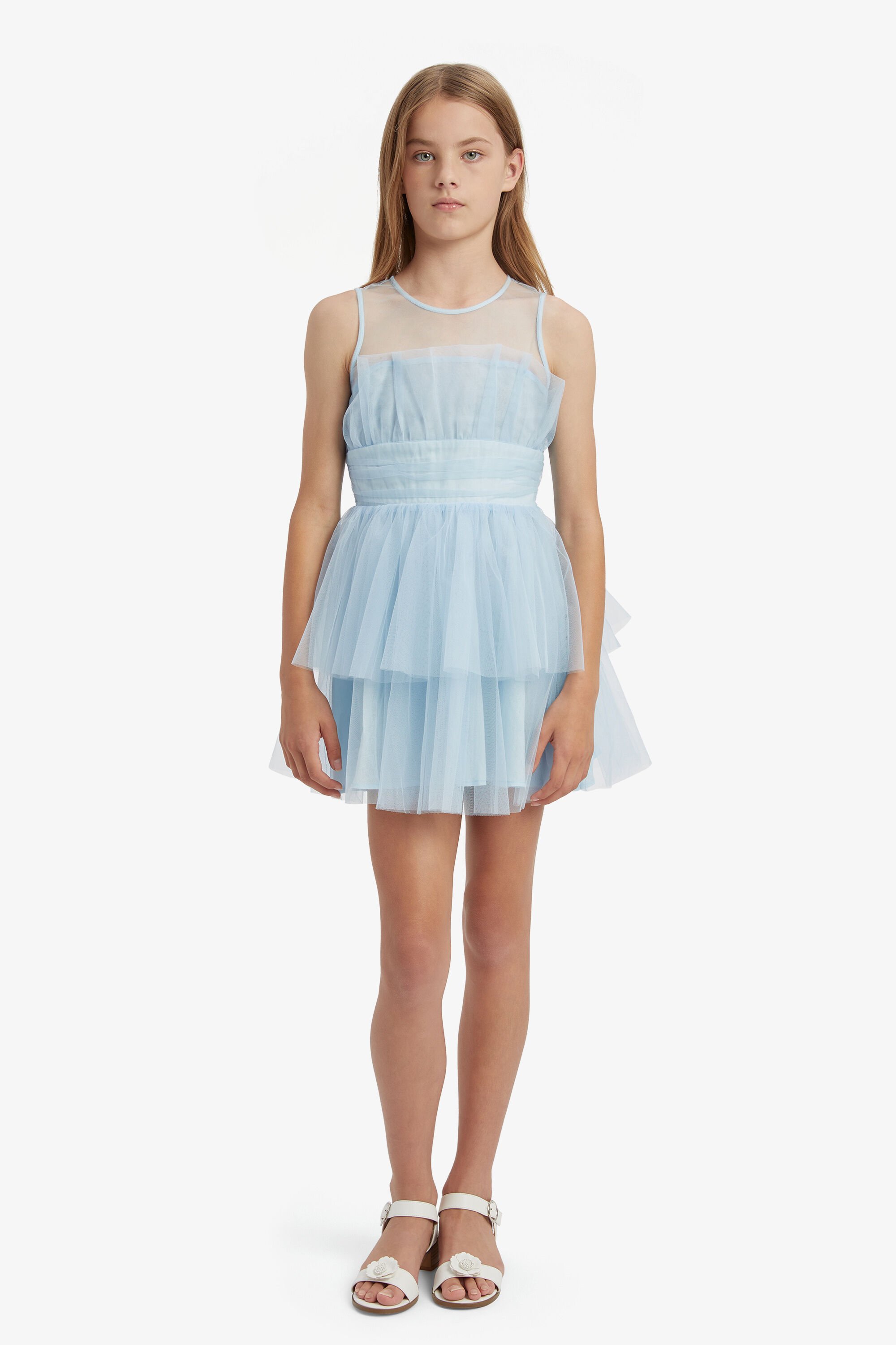 GIRLS AND TEEN DRESSES IN BLUE BARDOT JUNIOR