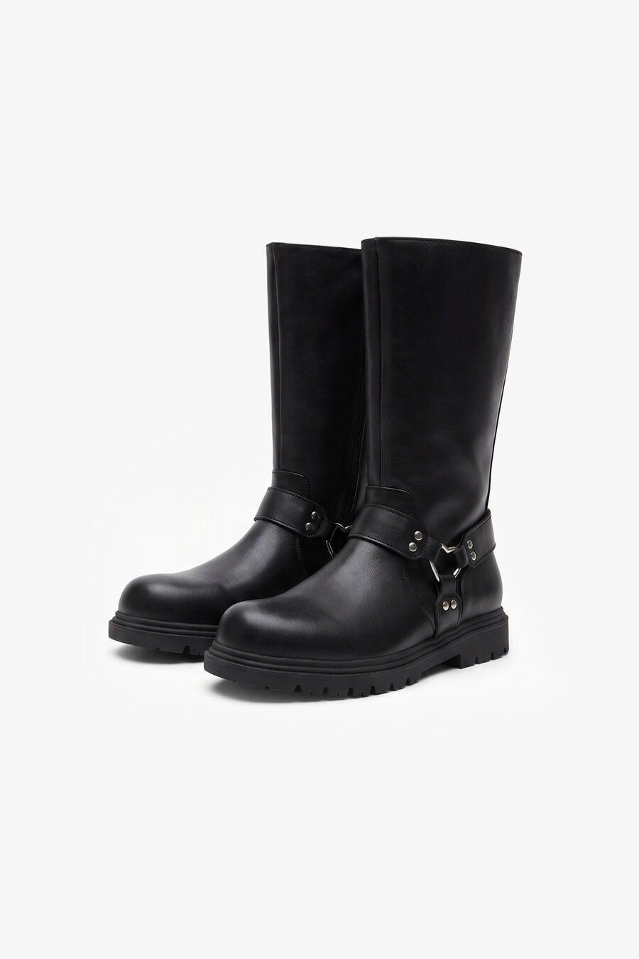 Girls Side Buckle Heart Boot