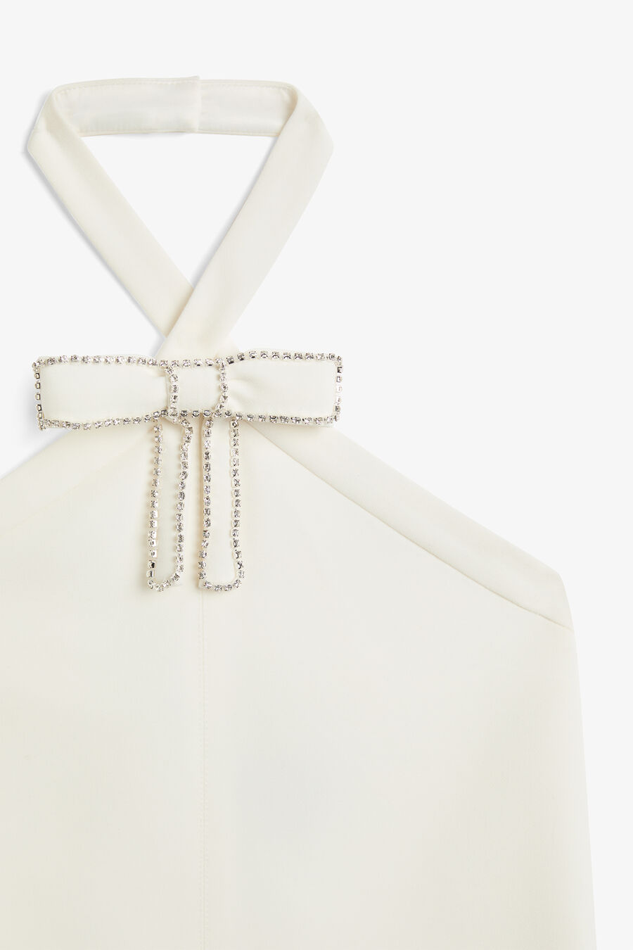 TIFFANY DIAMANTE MINI DRESS in colour Orchid White