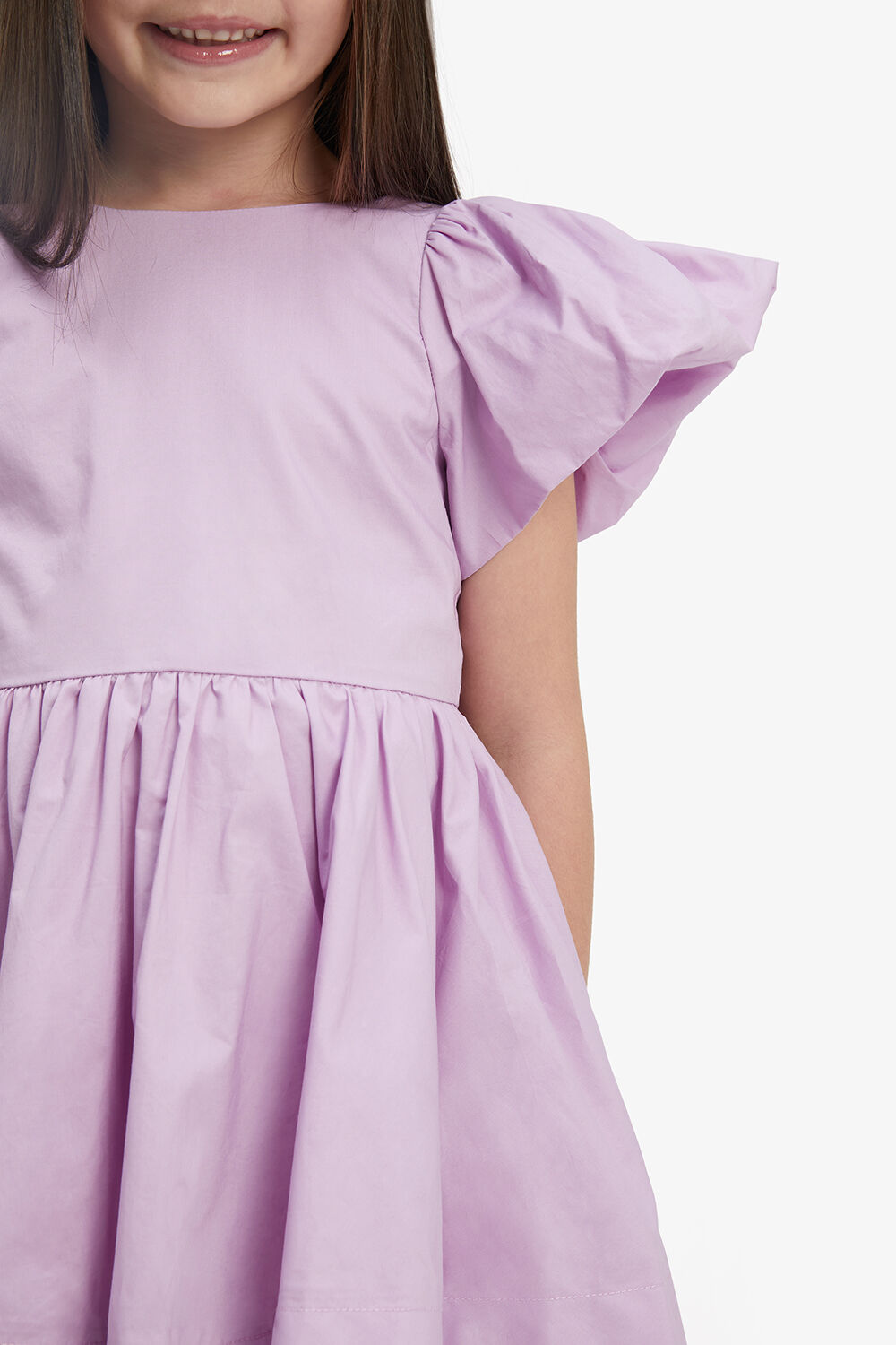 LANAI POPLIN DRESS in colour LILAC CHIFFON