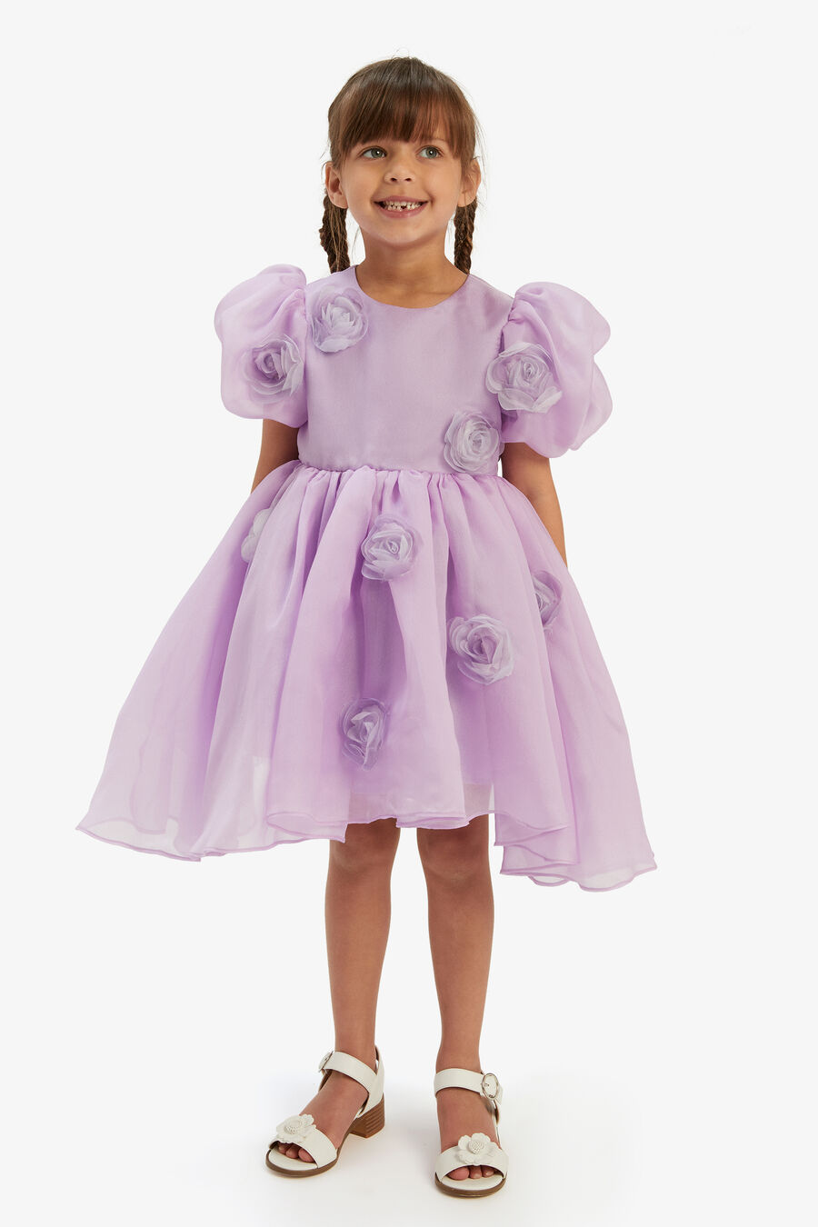 Girls Juliet Rosette Mini Dress