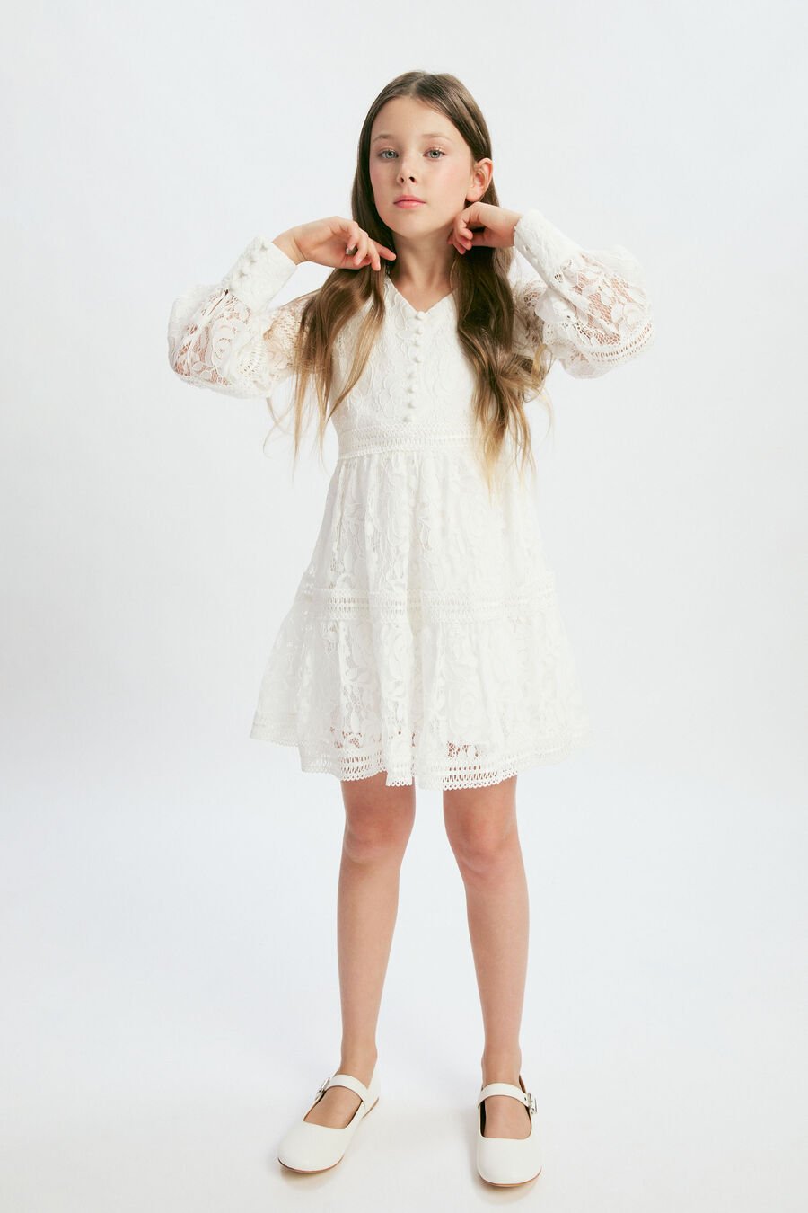 Girls Veronica Lace Dress