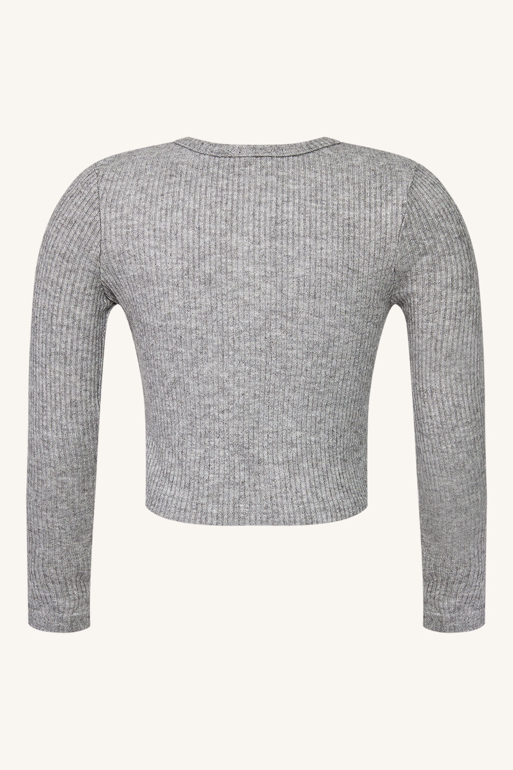GIRLS KAIA RIB TOP in colour SMOKED PEARL