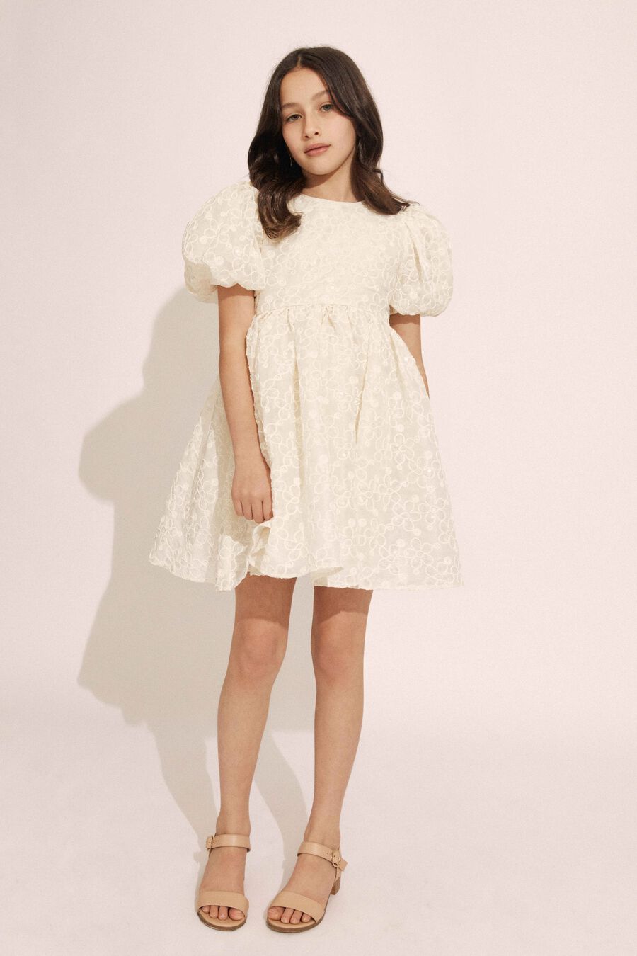 Girls Juliet Embroidered Mini Dress
