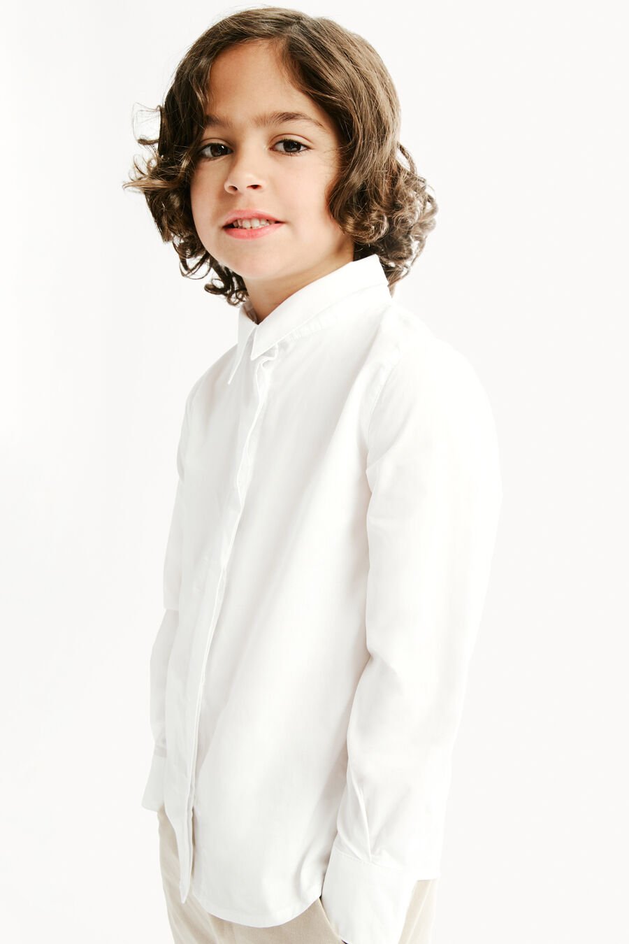 LAWRENCE BUTTON DOWN SHIRT in colour ORCHIDWHT
