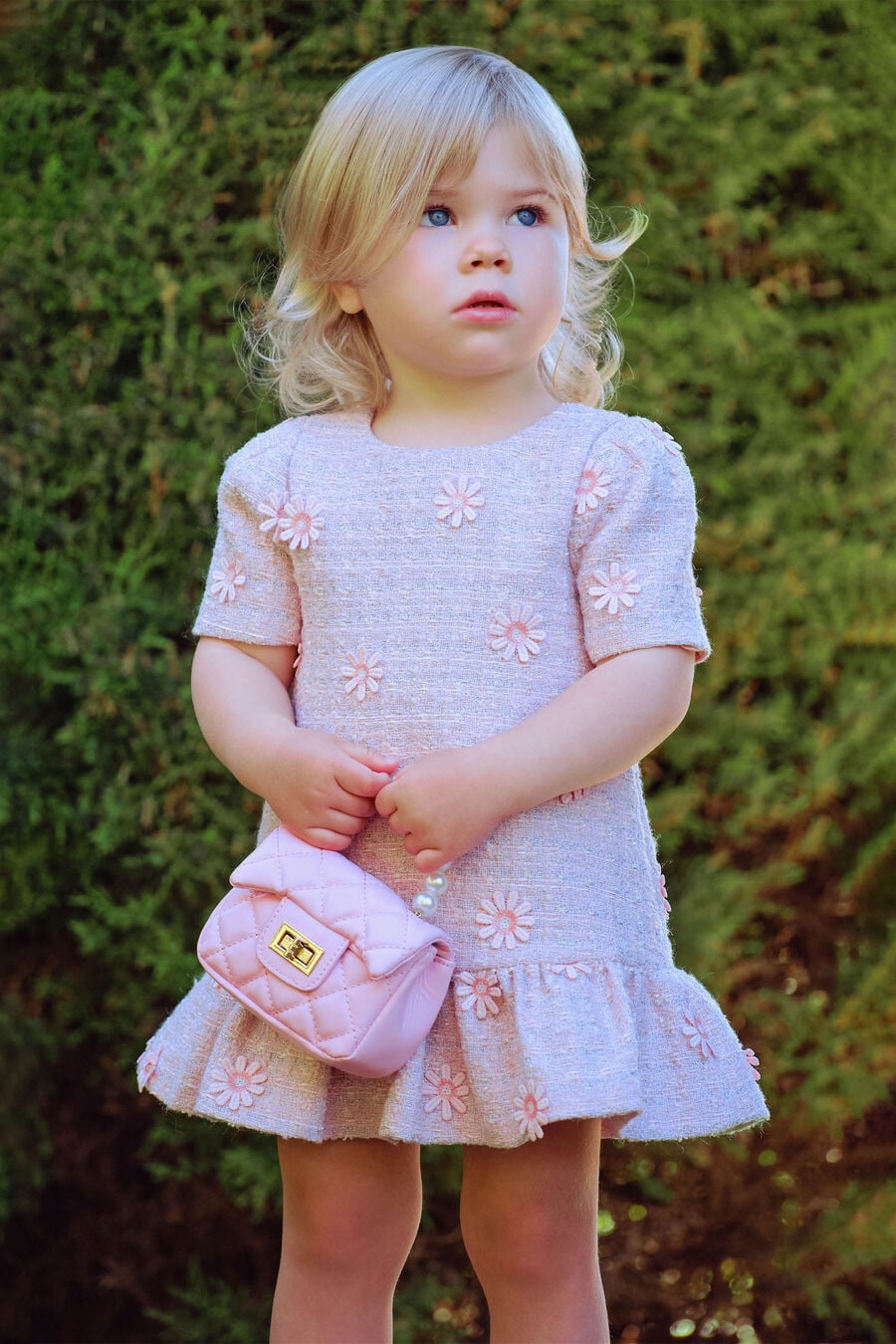 Baby Girl Esra Daisy Boucle Dress