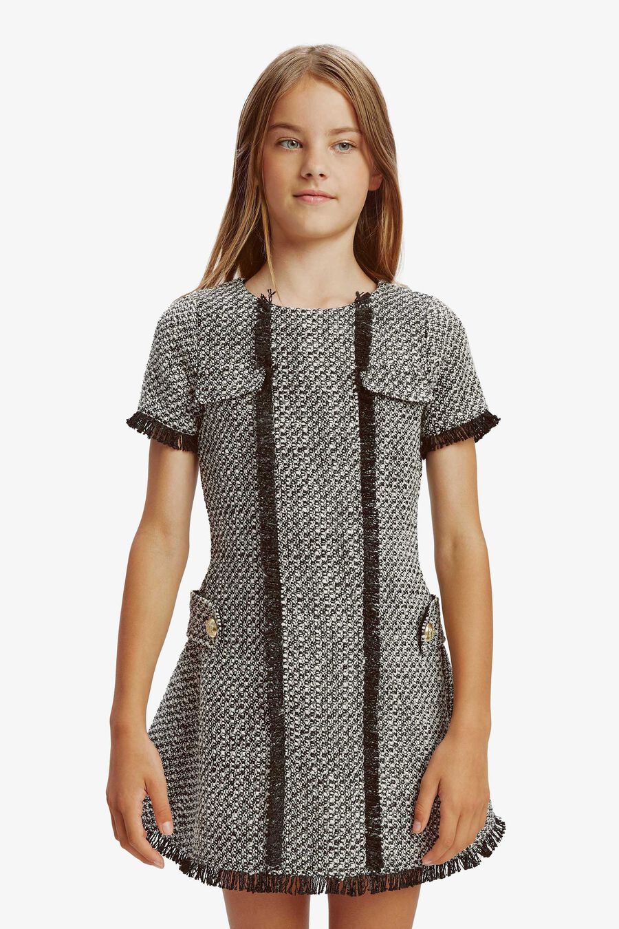 Girls Sutton Boucle Dress