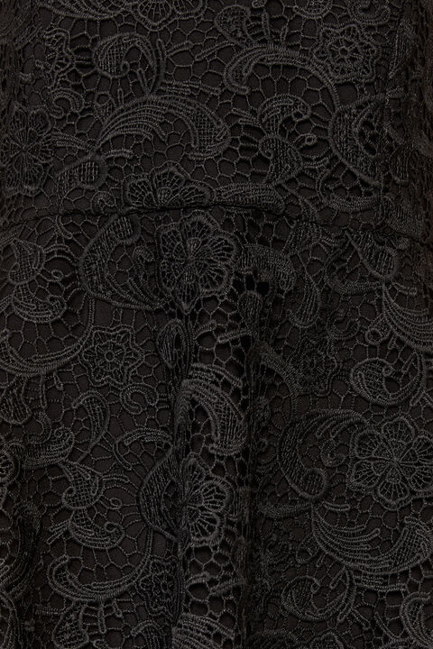 GIRLS VICTORIA JASMINE LACE DRESS in colour CAVIAR