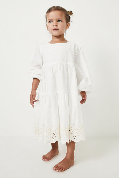 GIRLS ARIANNA MINI DRESS in colour CLOUD DANCER