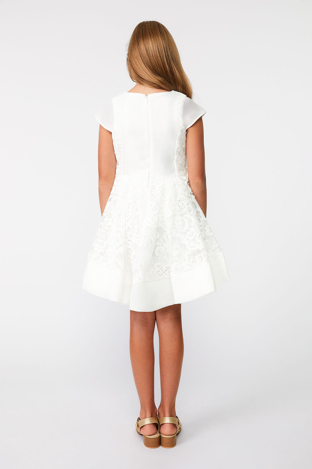 AVA STARLET DRESS in colour SNOW WHITE