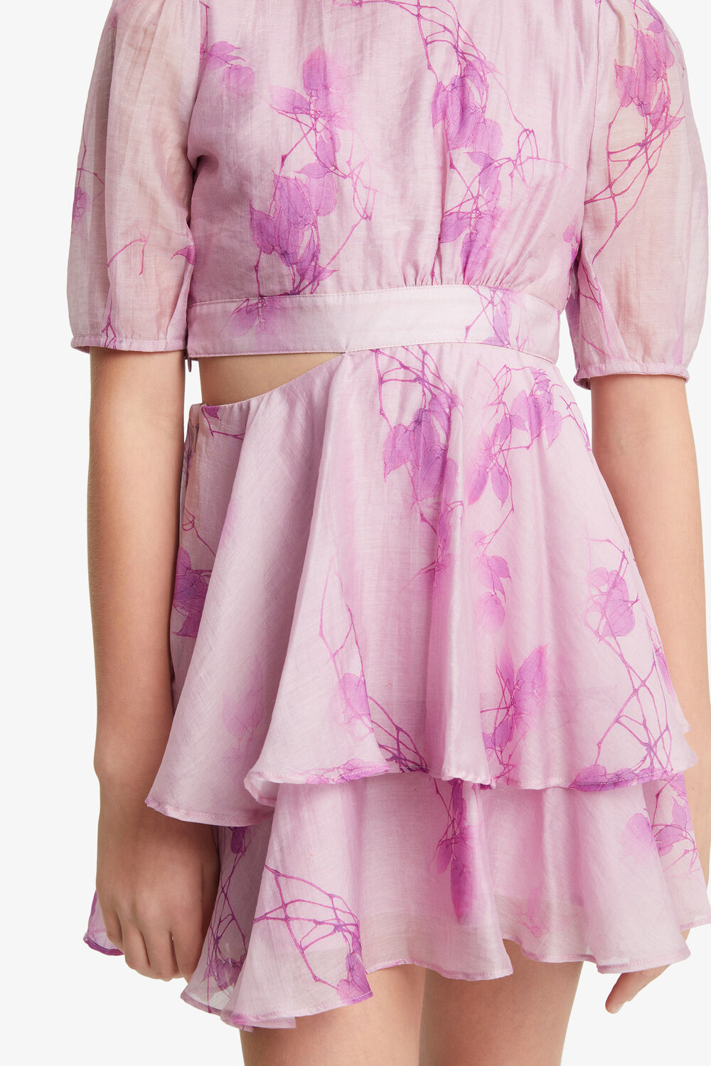 SUKI MINI DRESS in colour VIOLET TULIP