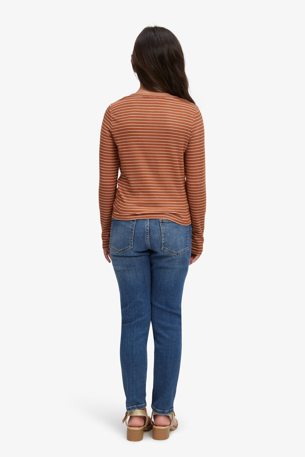 Girls KHLOE HI CROP JEANS in colour TRUE NAVY