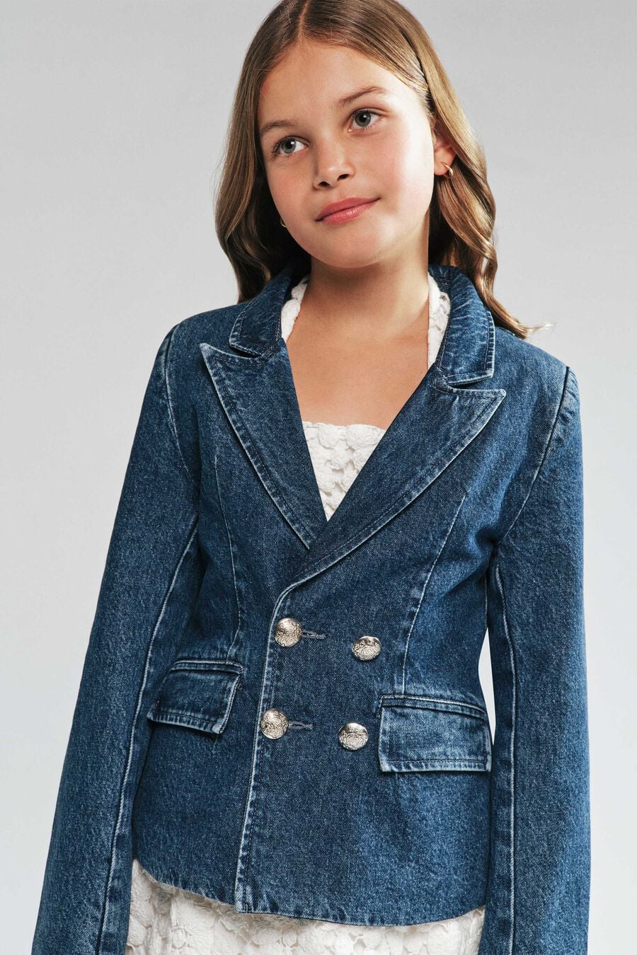 Girls Raye Denim Blazer