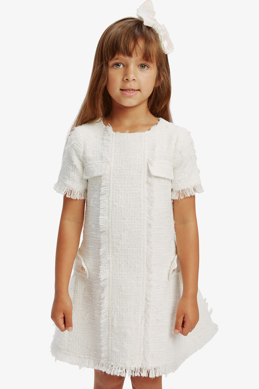 Girls Sutton Boucle Dress