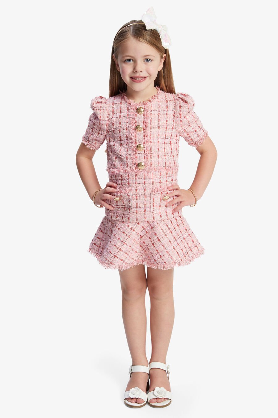 Girls Ruby Boucle Dress