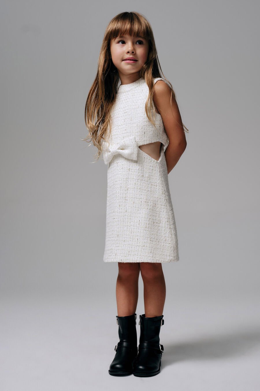 Girls Chantelle Boucle Mini Dress