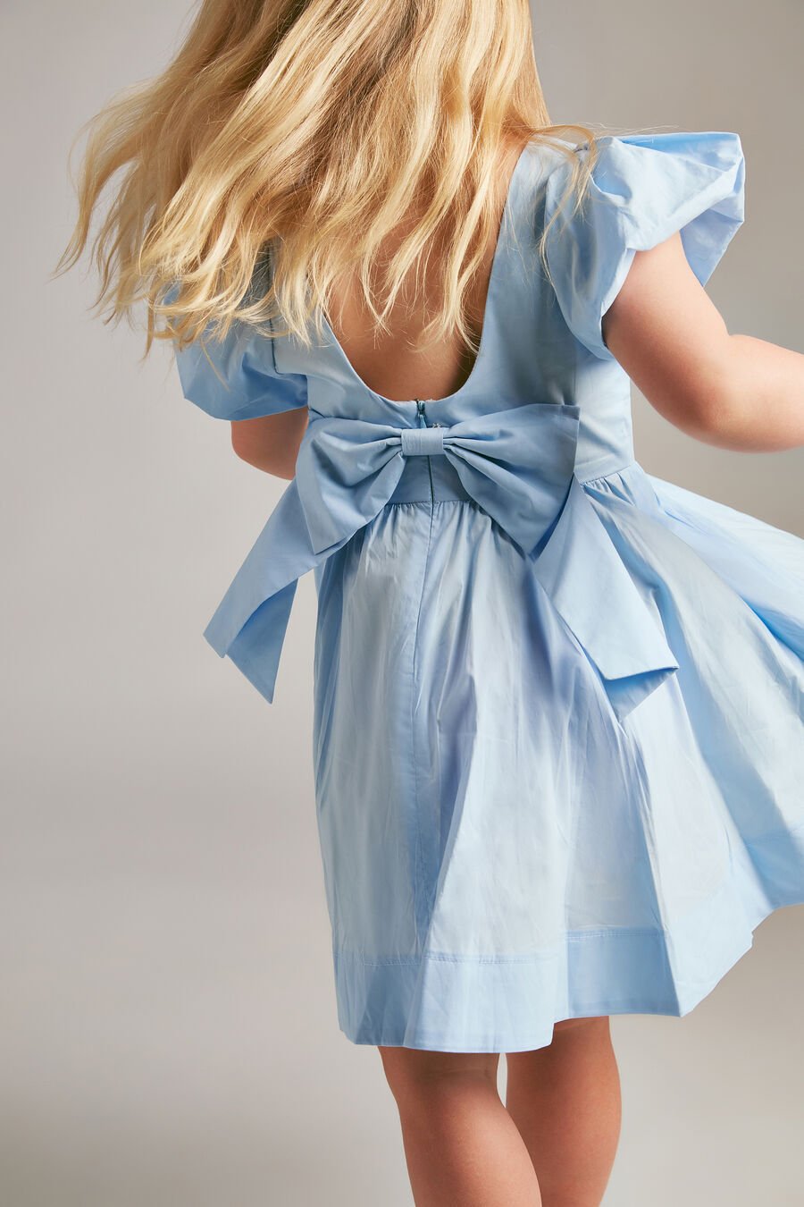 LANAI POPLIN DRESS in colour BLUE