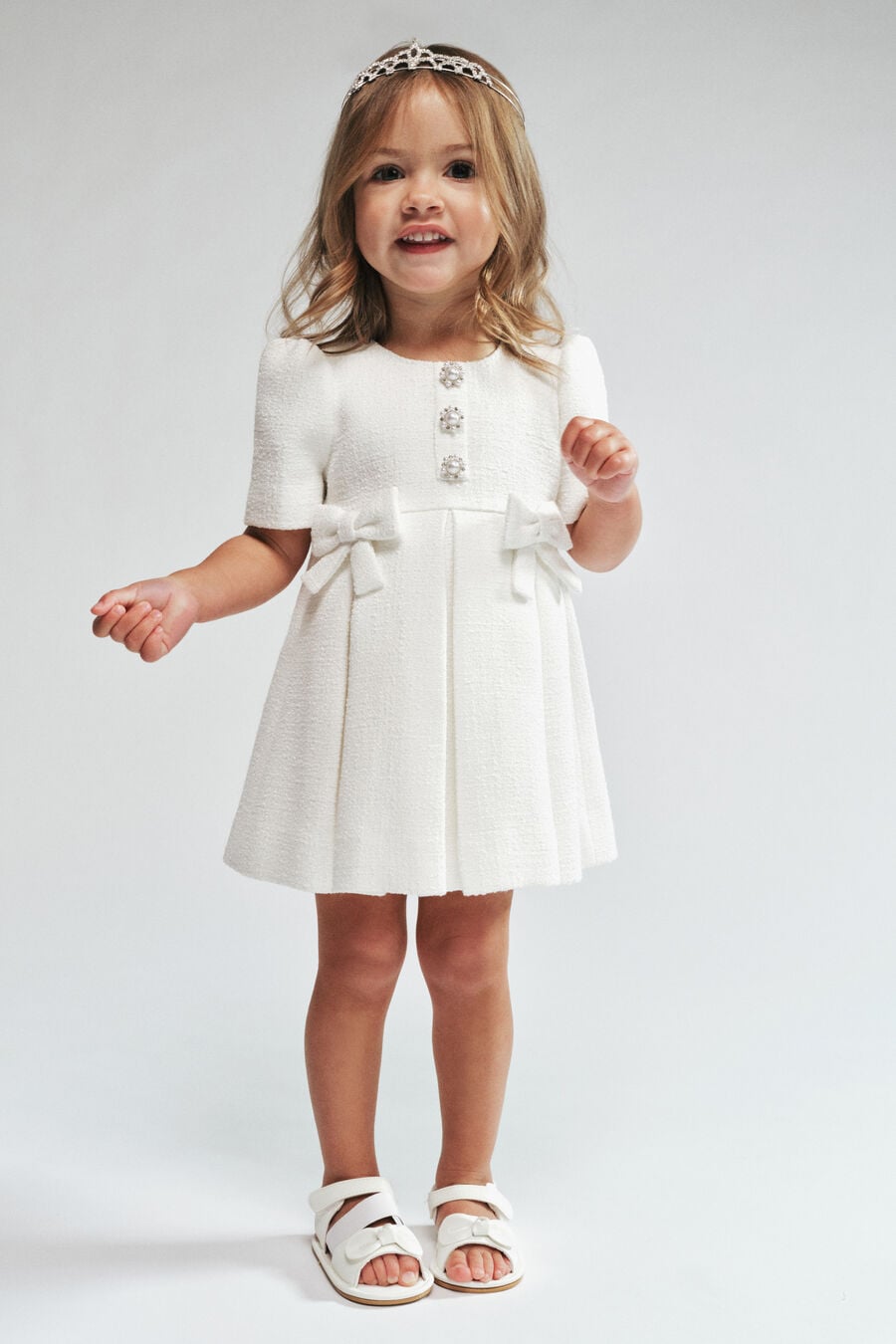Baby Girl Trinity Boucle Dress