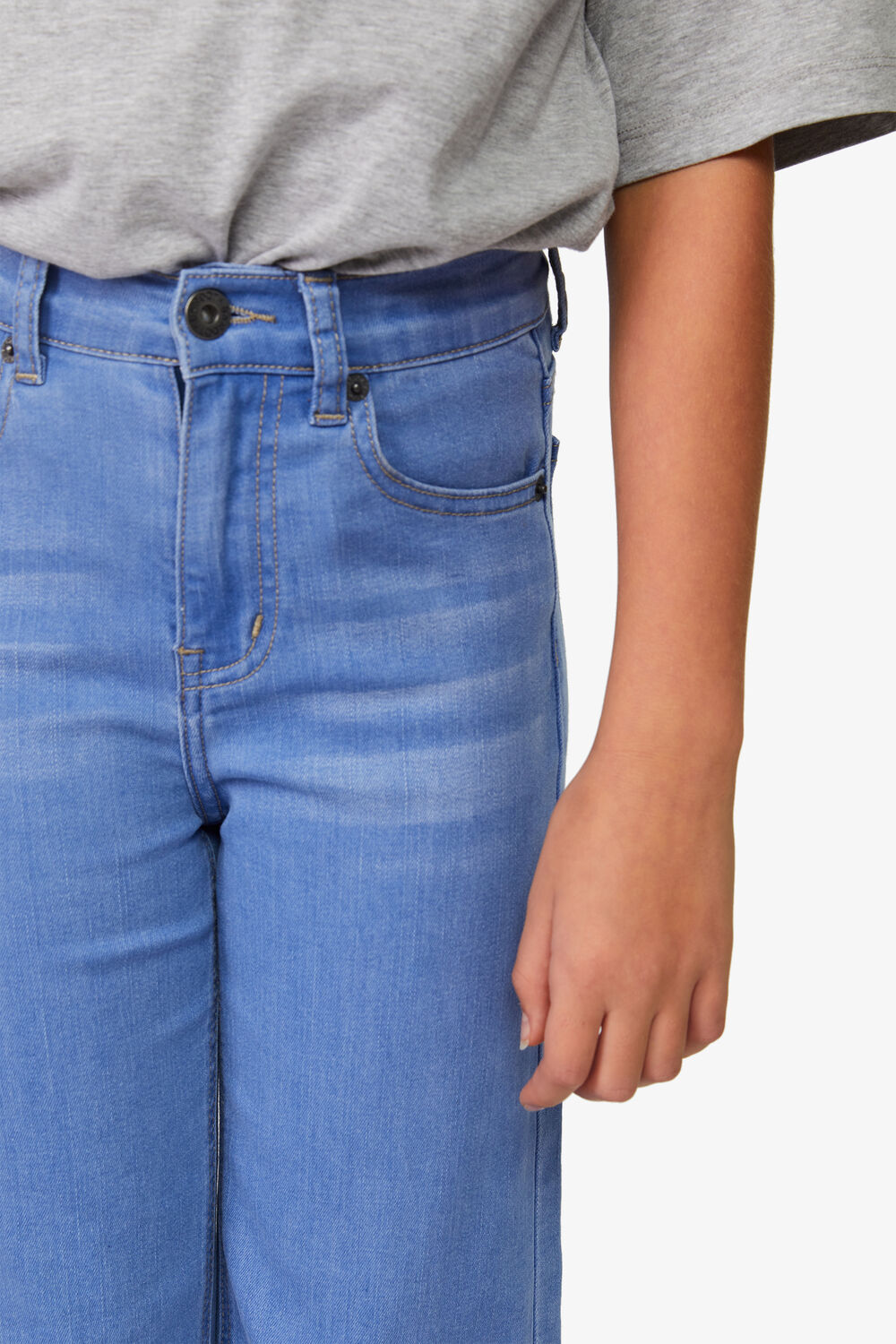 LAYLA WIDE LEG JEAN in colour BIJOU BLUE