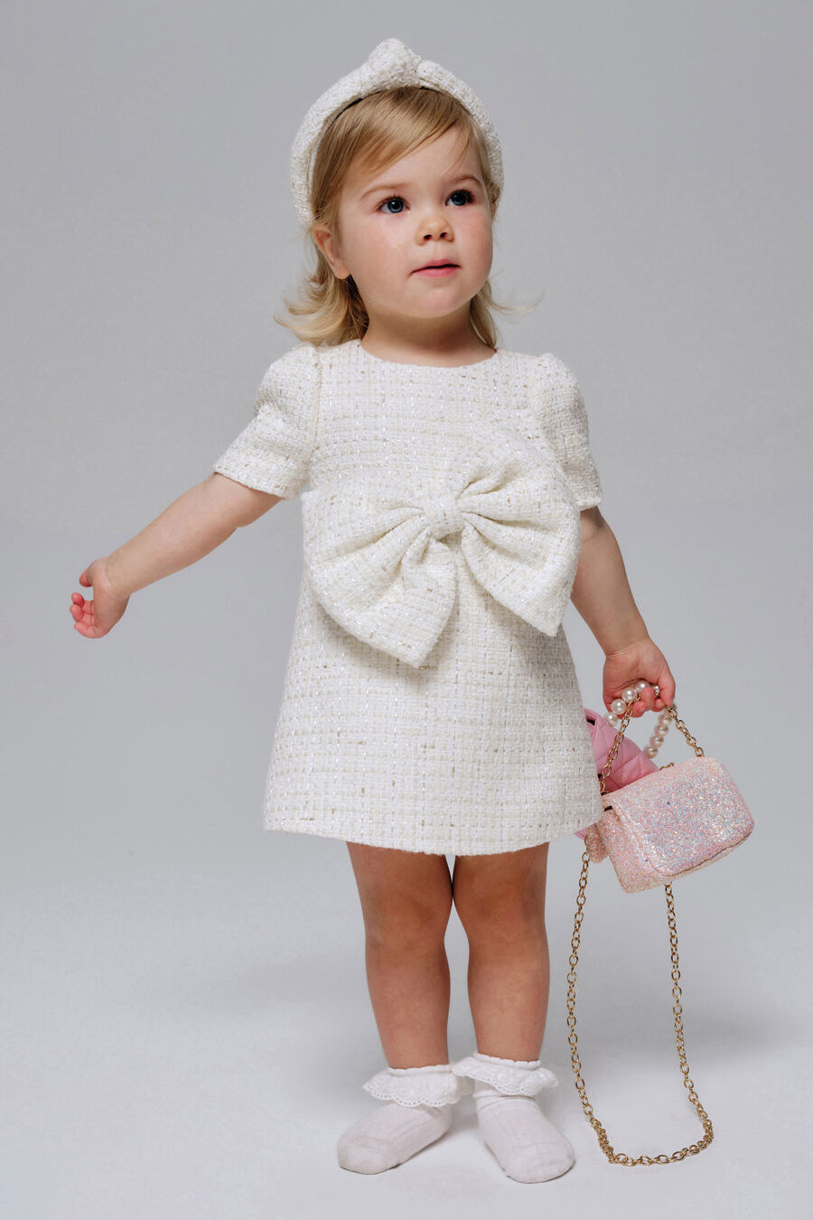 Baby Lucille Boucle Mini Dress